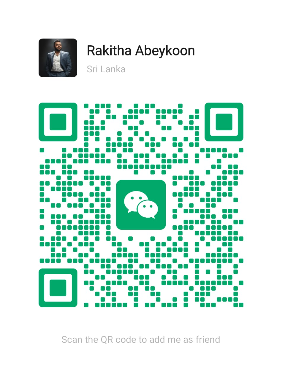 WeChat QR code for Rakitha Abeykoon